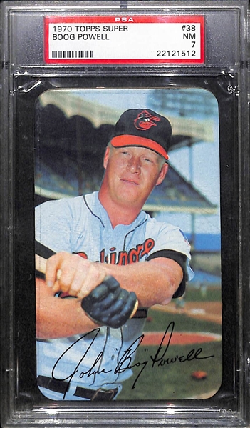 1970 Topps Super Lot - Pete Rose (#34) PSA 8 & Boog Powell SP (#38) PSA 7 (NM)